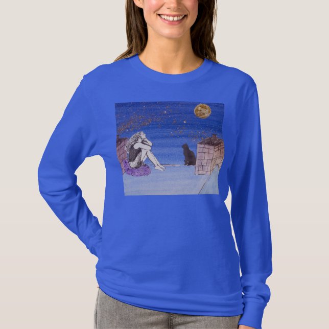 T-shirt Kate sur le dessus de toit - autoportrait (Devant)