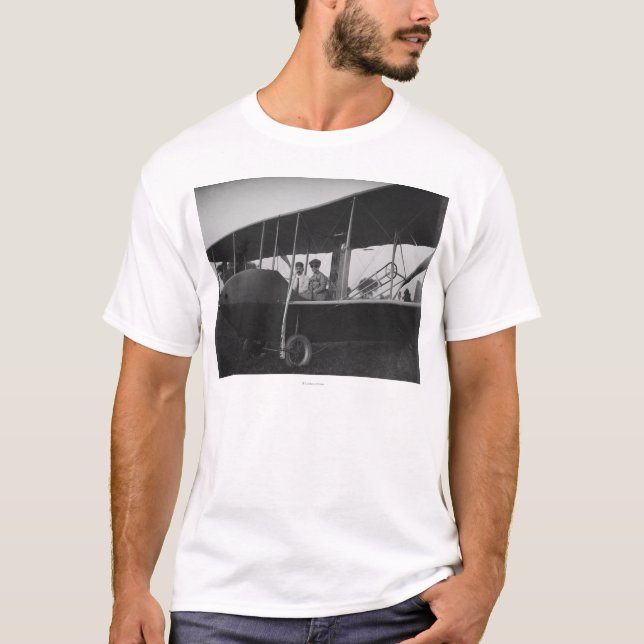 T-shirt Katharine Wright avec Orville dans le modèle HS (Devant)