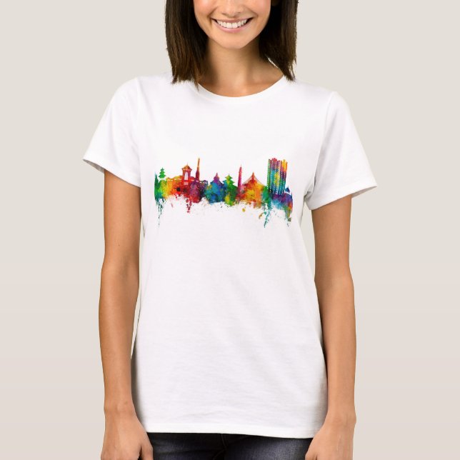 T-shirt Kathmandu Nepal Skyline (Devant)