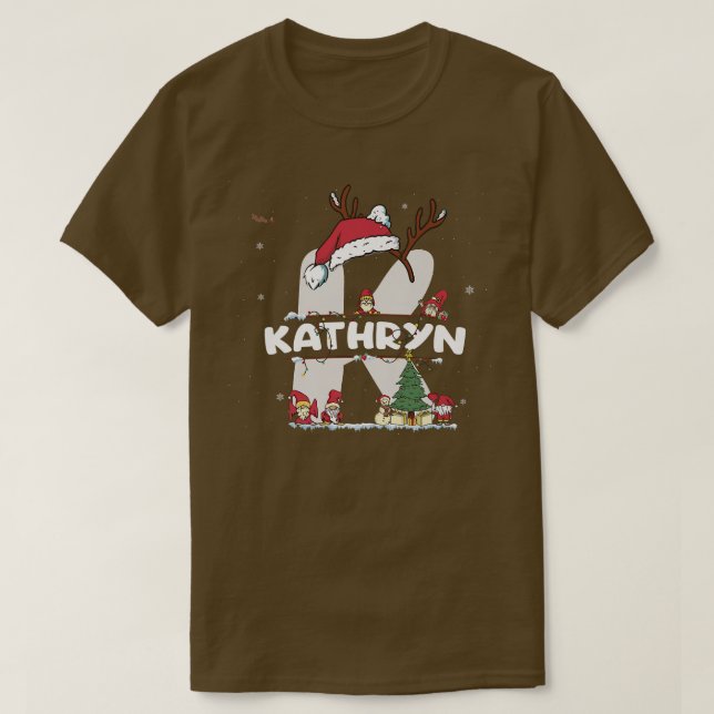 T-shirt Kathryn Christmasw Kathryn Nom pour les Noël drôle (Design devant)