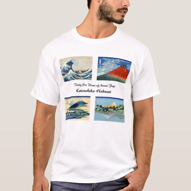 T-shirt Katsushika Hokusai - 36 Vues sur le Mont Fuji (Devant)