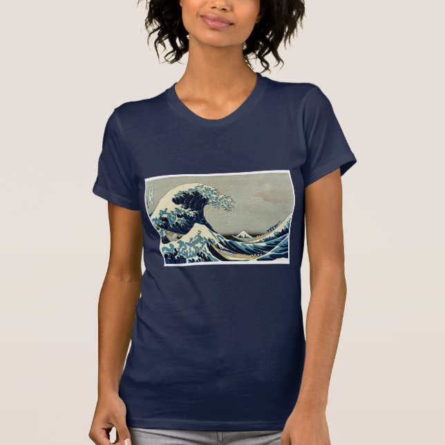 T-shirt Katsushika Hokusai dans La Grande Vague au large d (Devant)