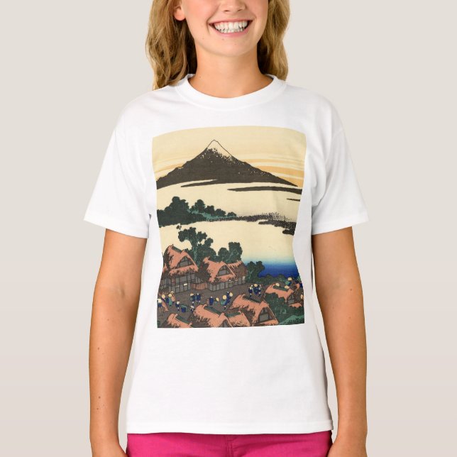 T-shirt Katsushika Hokusai Dawn dans la province de Kai (Devant)