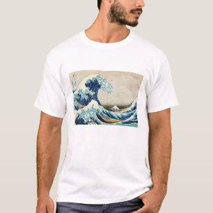 T-shirt Katsushika Hokusai - La Grande vague au large de K