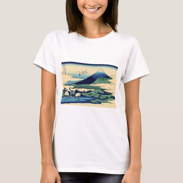 T-shirt Katsushika Hokusai - Umegawa dans la province de S (Devant)