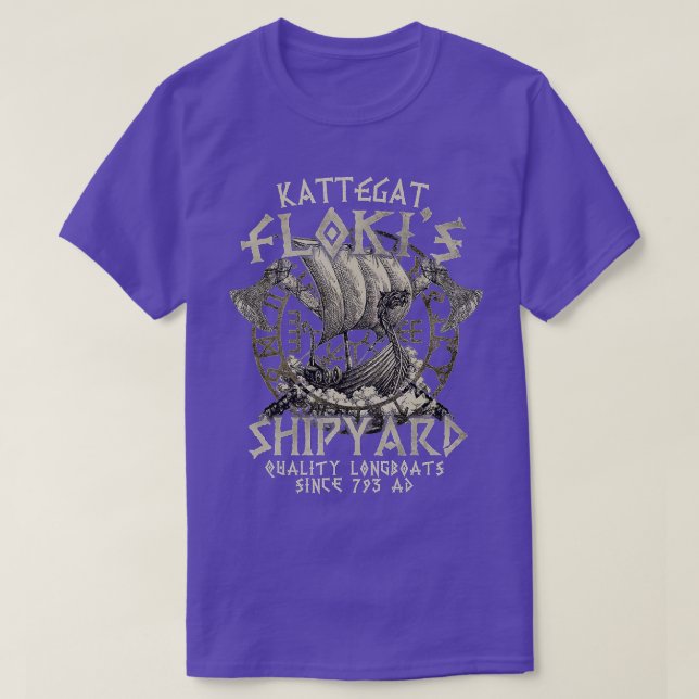 T-shirt Kattegat Flokis Bateaux de Qualité Longboats Depui (Design devant)