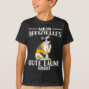 T-shirt Katze Mittelfinger Mein Offizielles Gute Laune