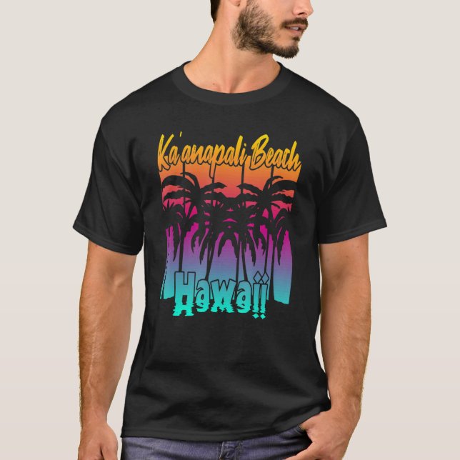 T-shirt Kau2019anapali Beach Hawaii 1 (Devant)