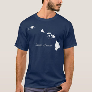 T-shirt Kauai Hawaii Avec Les Îles Hawaïennes