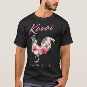 T-shirt Kauai Hawaii Fleur Hibiscus Roster Lover Souveni