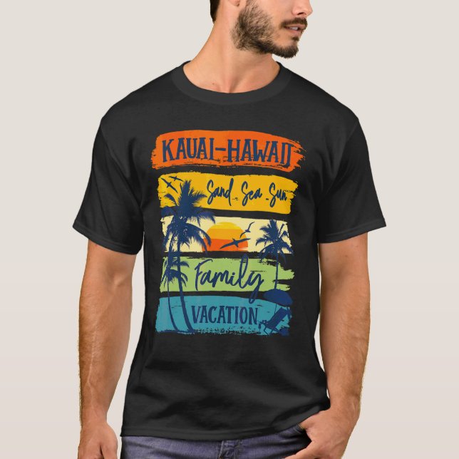 T-shirt Kauai Hawaii Hawaii Vacation Hawaiienne 2022 Corre (Devant)