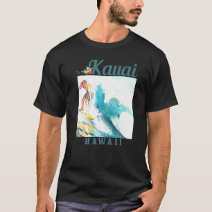 T-shirt Kauai Hawaii Surf Hawaii Surf Hawaiian Surfer Vint