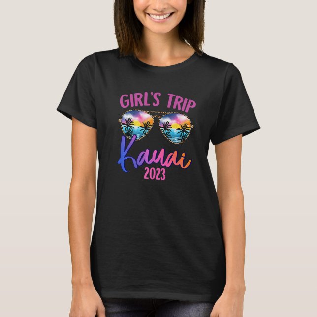 T-shirt Kauai Hawaiian 2023 Girls Trip Sunglasses Summer G (Devant)