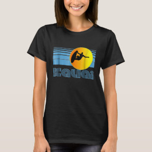 T-shirt Kauai Retro Surf T Shirt Hawaii Surfing Design Cl