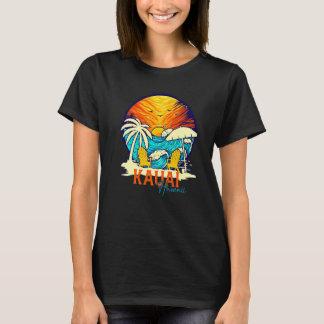 T-shirt Kauai Sunset Beach Hawaiian Vacances Couples Famil