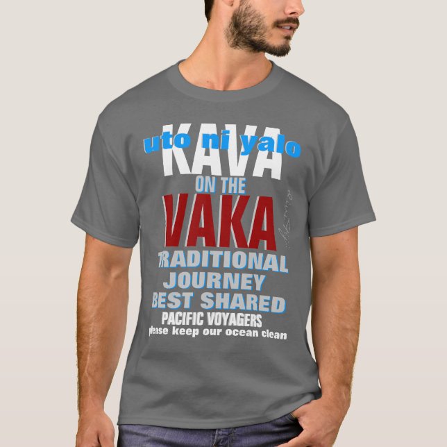 T-shirt Kava sur le Vaka (Devant)