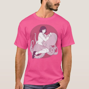 T-shirt Kawai fille Octopus Anime