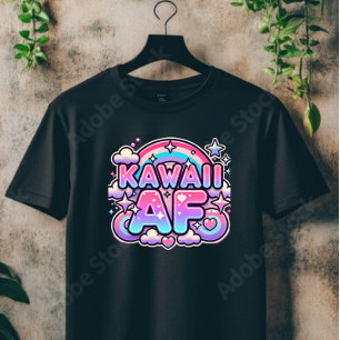 T-shirt Kawaii AF