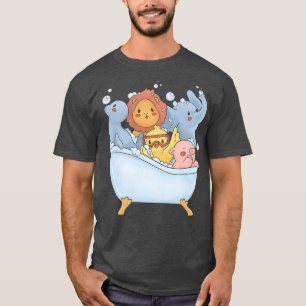 T-shirt Kawaii Animals Seal, Lion, Pig, Duck, Bat éléphant