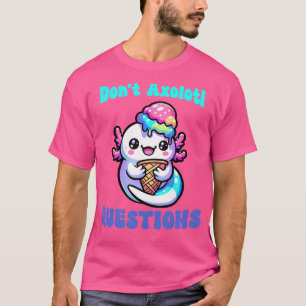 T-shirt Kawaii Anime Axolotl Love Funny Girl Mexicaine Sal