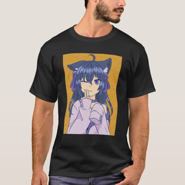 T-shirt Kawaii Anime Girl Lofi Aesthétique Rétro 90S Japan (Devant)