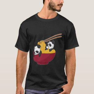 T-shirt Kawaii Anime Japonais Ramen nouilles Panda Bear Gi