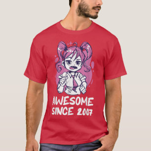 T-shirt Kawaii Anime Merch 15 Anniversaire Fille 15 Ans B