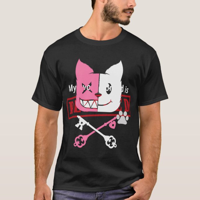 T-shirt Kawaii Anime Neko Girl Yandere Menhera Chan Pastel (Devant)