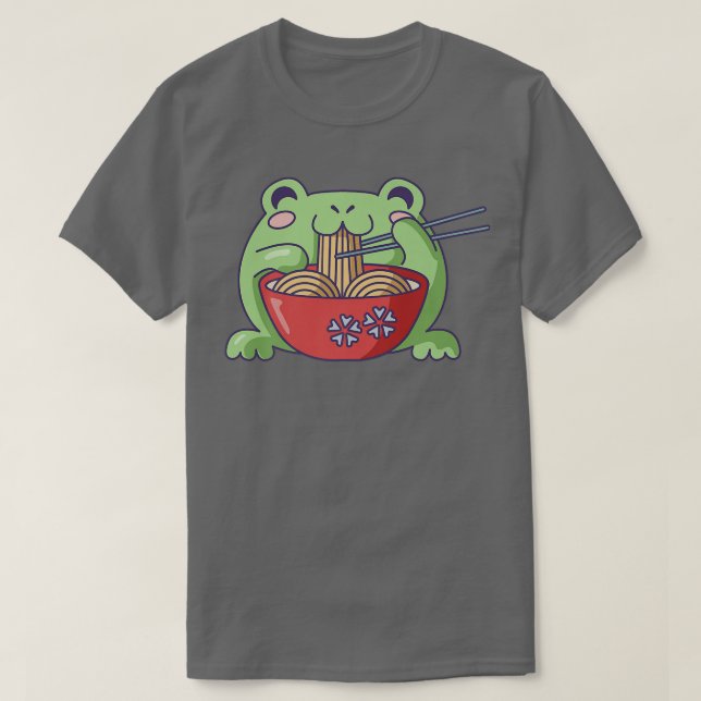T-shirt Kawaii Anime Otaku Girl Pastel Kawaii Frog Lots R (Design devant)