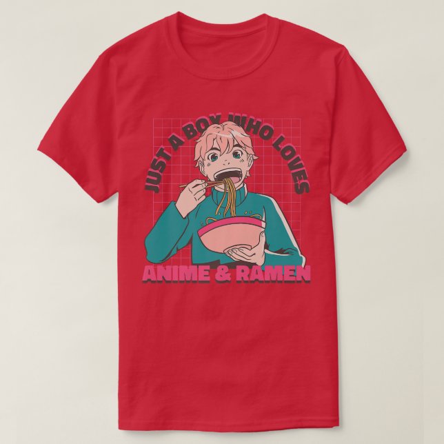 T-shirt Kawaii Anime Otaku Juste Un Garçon Qui Aime Anime  (Design devant)