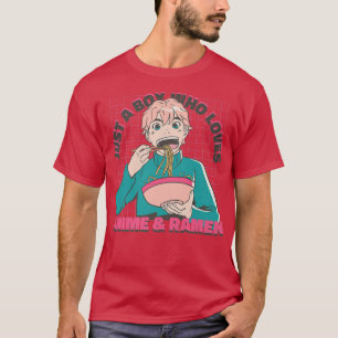 T-shirt Kawaii Anime Otaku Juste Un Garçon Qui Aime Anime