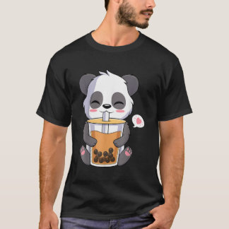 T-shirt Kawaii Anime Panda Otaku Boule japonaise Boba Tea