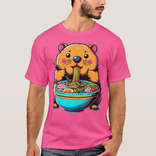 T-shirt Kawaii Anime Wombat Ramen