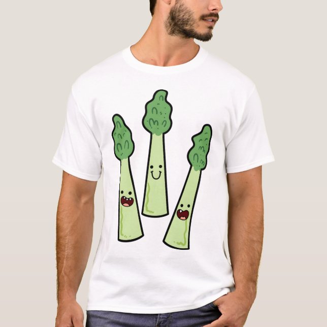 T-shirt Kawaii Asparagus (Devant)