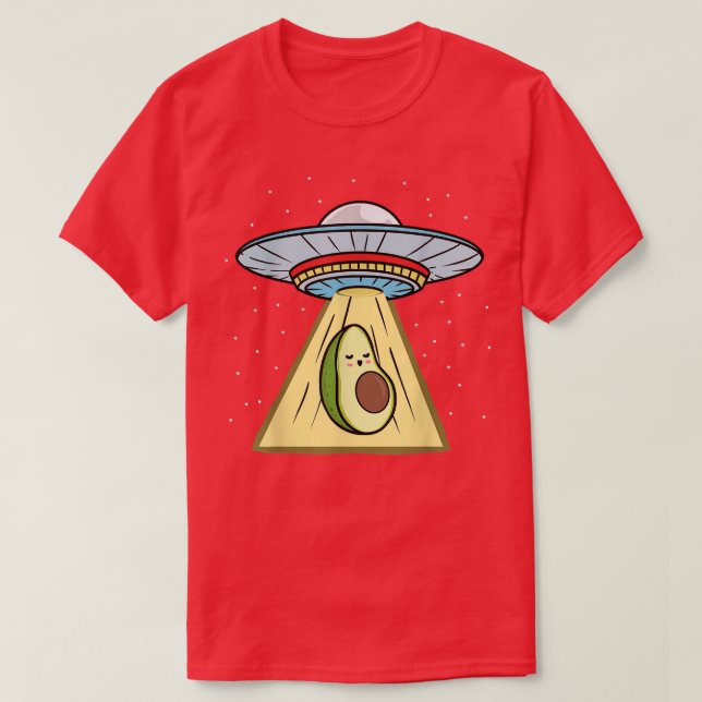 T-shirt Kawaii Avocado Ufo (Design devant)