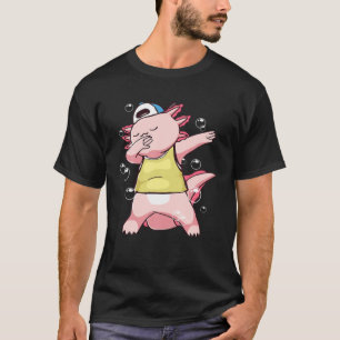 T-shirt Kawaii Axolotl Dabbing Funny Dabber Dab