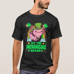 T-shirt Kawaii Axolotl Laisser Les Shenanigans Commencer S