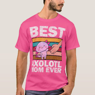 T-shirt Kawaii Axolotl Maman Mignonne Femmes Kawaii Salama