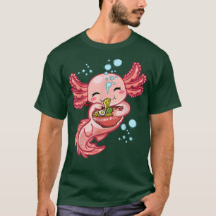 T-shirt Kawaii Axolotl Manger Ramen nouilles Anime Girls t
