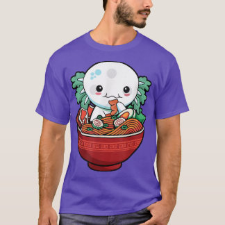 T-shirt Kawaii Axolotl Ramen Ado japonais Anime Lover Gir