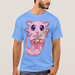 T-shirt Kawaii Axolotl Ramen nouilles Anime japonais Otaku