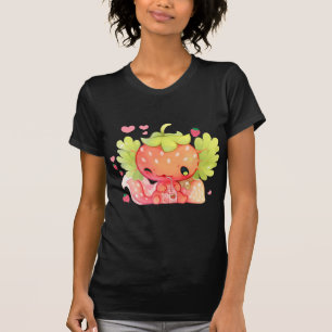 T-shirt Kawaii Axolotl Strawberry Milk Shake Japanese Anim