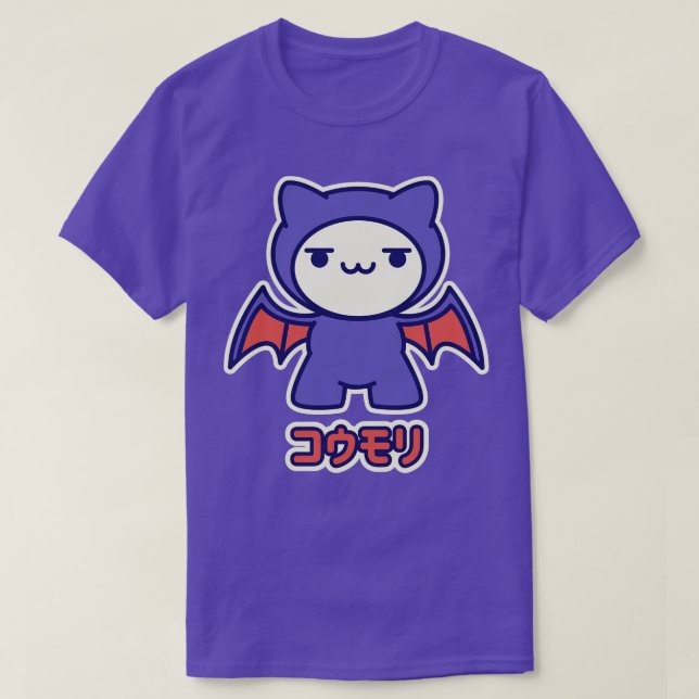 T-shirt Kawaii Bat Kitty (Design devant)