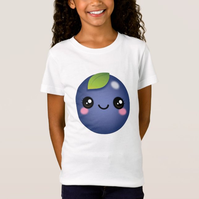 T-shirt Kawaii Blueberry (Devant)