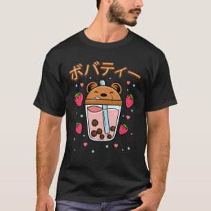 T-shirt Kawaii Boba Cute Anime Tea Drink Kawaii Aesthetic
