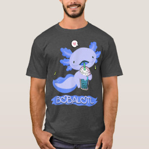 T-shirt Kawaii Bobalotl Boba Tea Anime Axolotl Cadeau Enfa