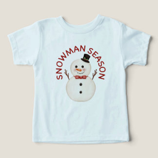 T-Shirt Kawaii Bonhomme de Neige Saison Pour Tout-