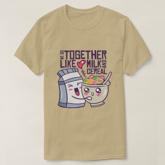 T-shirt Kawaii Breakfast| On va ensemble (Design devant)