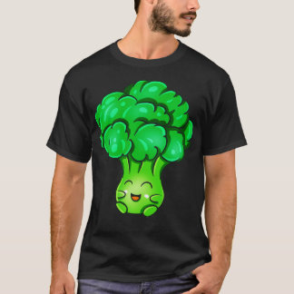 T-shirt Kawaii Broccoli Cute Légumes Légumes Veggie Fun Fo