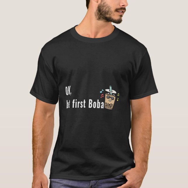 T-shirt Kawaii Bubble Boba Thé Boisson (Devant)